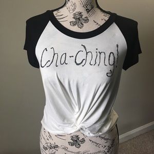 Up-cycled Ambiance tee.